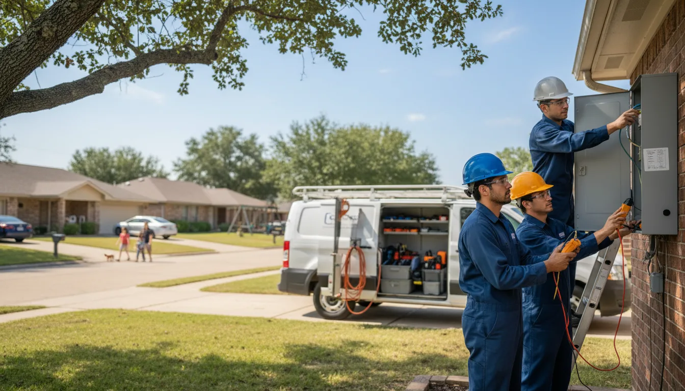 Certified electrician providing emergency electrical services in Goldthwaite, TX